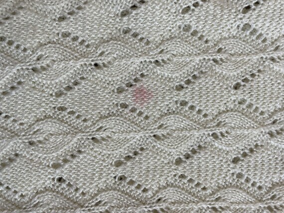 Vintage Knit Sweater Vest, Vintage Leaf Stitch Sw… - image 4