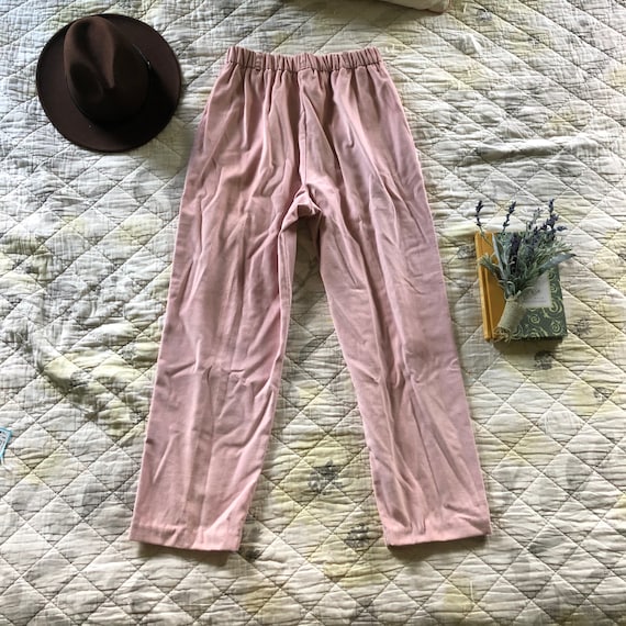 90 Vintage Pink Corduroy Pants, 90s Zipper Detail