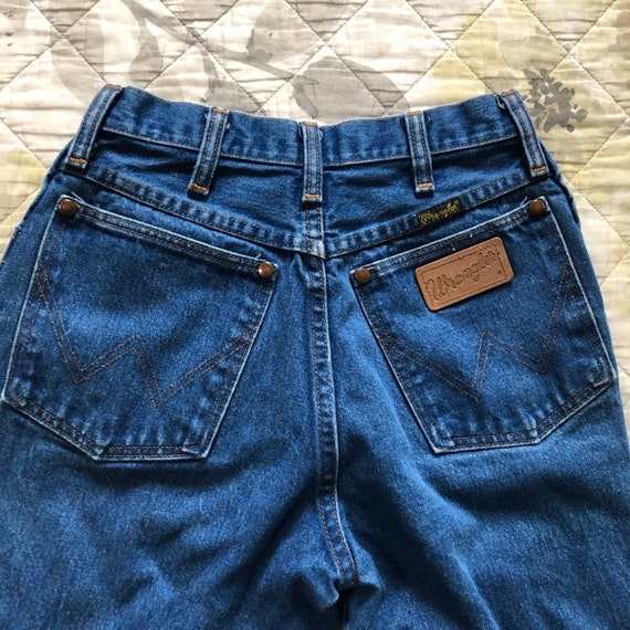 90s High Waist Blue Wrangler Jeans, Vintage 90s S… - image 3