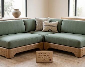 Fes Custom Modular Sectional – Handmade Japandi Bouclé Lounge Sofa