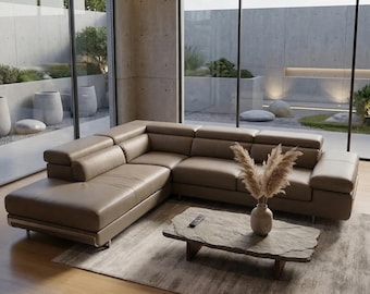 Luxus-Ecksofa aus Leder - Das ultimative Meisterstück an Komfort und Eleganz