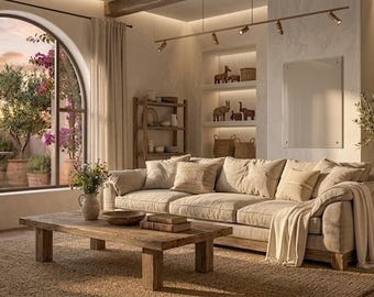 Canapé en lin fait main , Canapé rustique moderne , Canapé de salon moderne bio , Canapé sur mesure , Linge de maison belge , Livraison gratuite