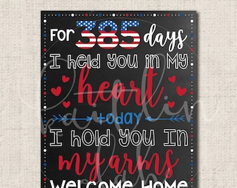 Military Homecoming CHALKBOARD Sign