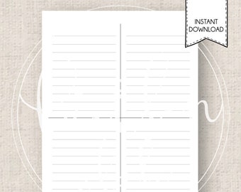 Clean and Simple Blank To Do List Instant Download Printable PDF