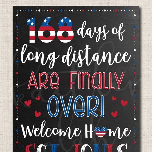 PRINTABLE FILE Military Homecoming Printable Sign - Etsy