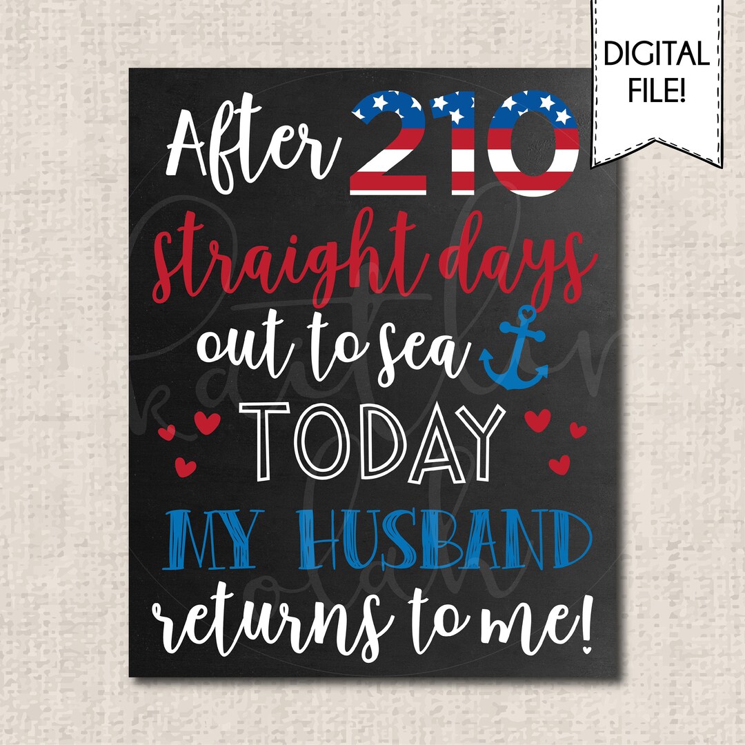 PRINTABLE FILE - Military Homecoming Printable Sign - Etsy