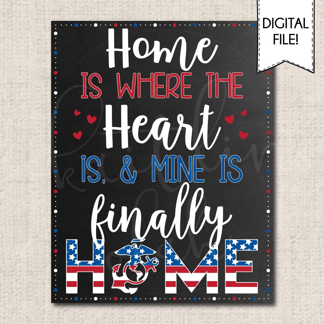 PRINTABLE FILE Military Homecoming Printable Sign - Etsy