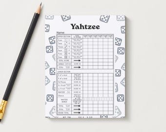 Scarica la scheda dei punteggi di Yahtzee
