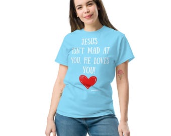 Unisex Jesus Loves Graphic T Shirt spread love and hope message shirt