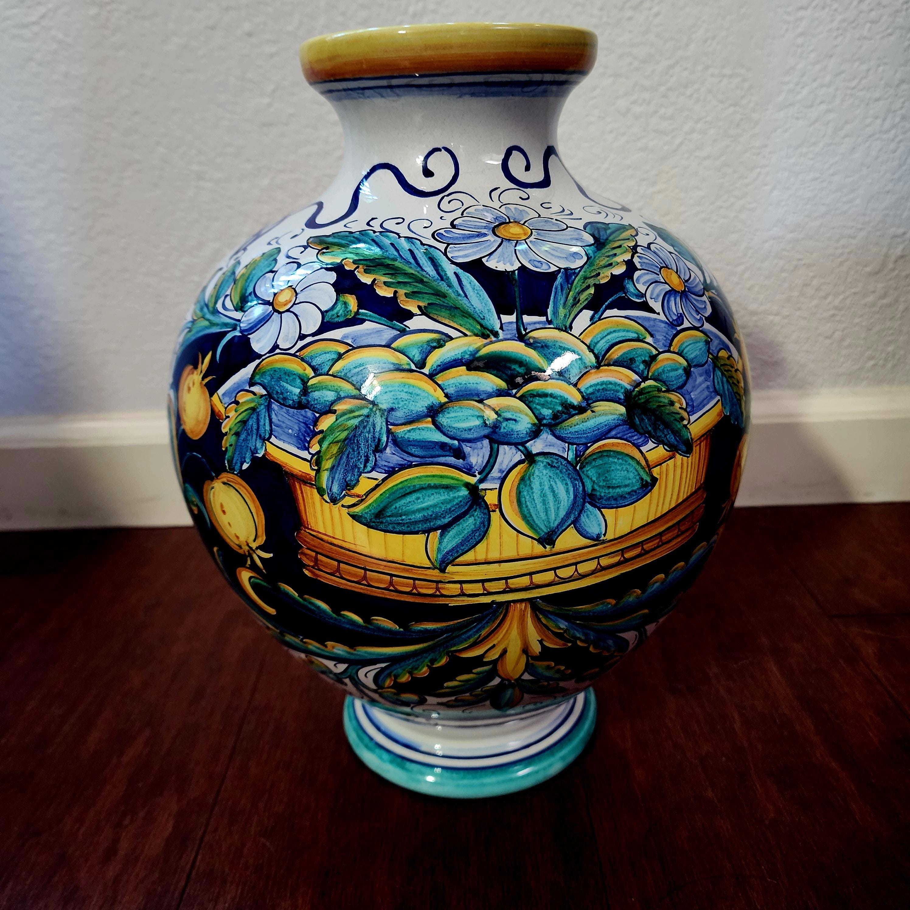 Deruta Ceramic Vase - Etsy