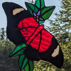Butterfly Stained Glass Suncatchers/Butterfly Suncatchers/Stained Glass Window Hangings/Suncatchers for Windows/Butterfly Stained Glass