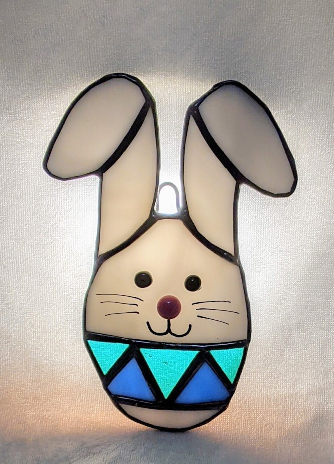 Stained Glass Suncatcher/easter Bunny Suncatcher/suncatcher Etsy