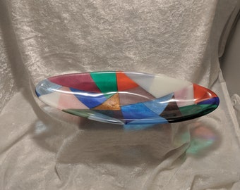Fused Glass Dish/Fused Glass Bowl/Glassware/Jewelry Dish/Candy Dish/Serving Dish/Home Decor/Gifts for Her/Mothers Day Gift/Anniversary Gift