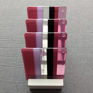 Coasters/Fused Glass Coasters/Glassware/Home Decor/Table Decor/Barware/Housewarming Gift/Drink Coasters/Pink Coasters