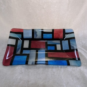 Gesmolten glazen schotel/gesmolten glazen kom/glaswerk/sieraden schotel/serveerschaal/serveerplaat/kaas en crackers plaat/Home decor/cadeaus voor moeder
