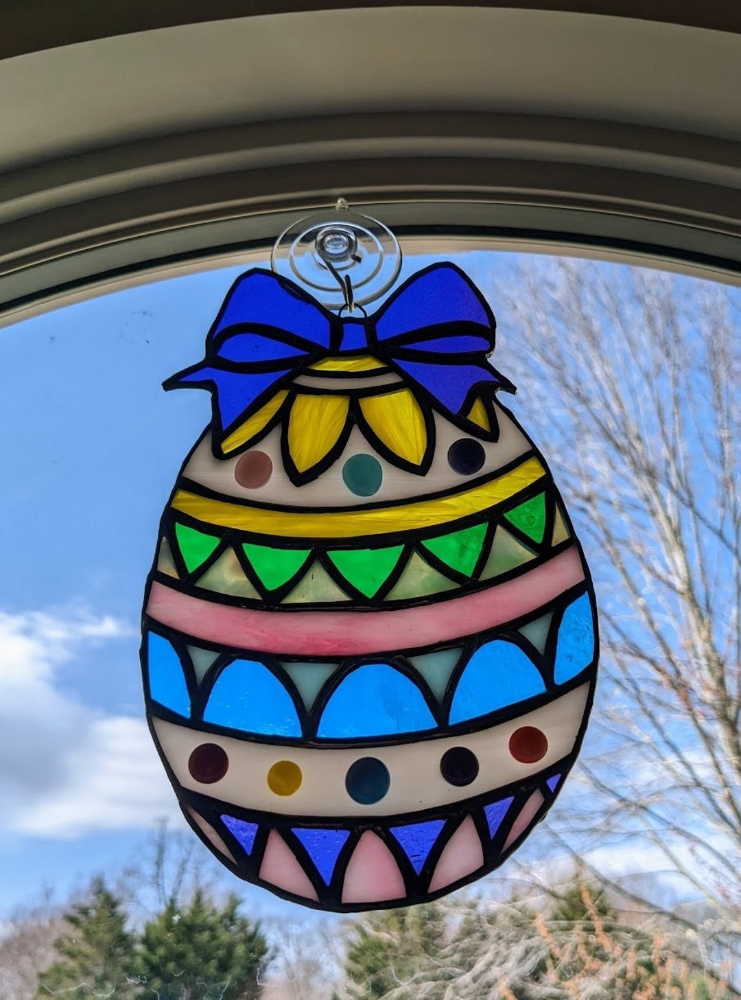 Easter Stained Glass Suncatchers/easter Suncatchers for Etsy
