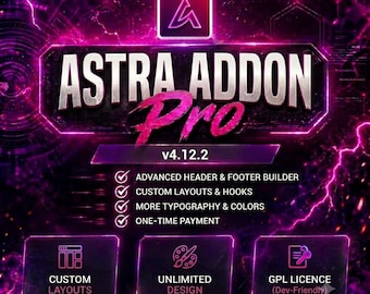 Astra Addon Pro v4.12.2 | Plugin de Personalização de Temas WordPress | Construtor de Sites Avançado