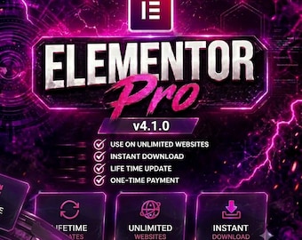 Elementor Pro v4.1.0 / Plugin per la creazione di siti web e pagine WordPress / Aggiornamenti a vita