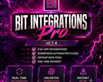 Bit Integrations Pro 2.7.4 | Plugin de Automação para WordPress | Mais de 210 integrações de aplicativos