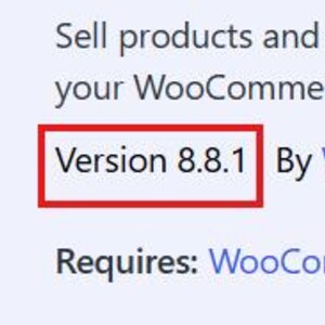 May include: A digital interface for WooCommerce Subscriptions, displaying the text WooCommerce Subscriptions, Settings, Docs, Support, Deactivate, Version 8.8.1, By WooCommerce, Visit plugin site, and Requires: WooCommerce on a light background.