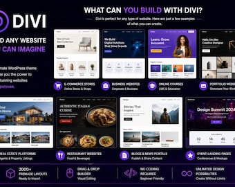Divi – A estrutura essencial para criação de sites no WordPress | Construtor visual de sites, WooCommerce e design responsivo