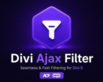 Divi Ajax Filter vLatest | Filtros WooCommerce em tempo real para Divi 5 e WordPress
