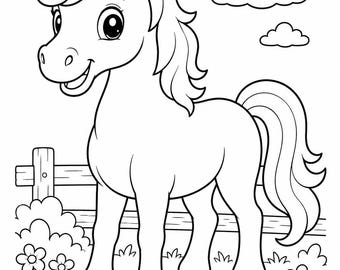 Pacchetto digitale di 10 pagine sugli animali della fattoria (download)