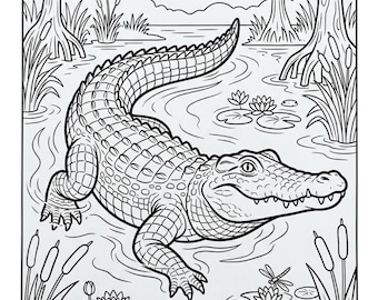 Pacchetto di disegni da colorare di animali: 10 pagine digitali