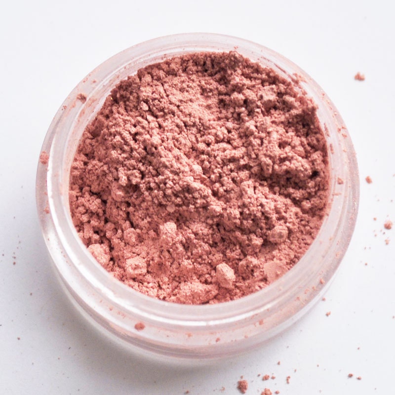 RUSHED Warm Pink Mineral Blush: Natural & Vegan Makeup Color - Etsy
