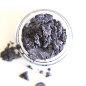 MIDNIGHT BLUE Mineral Eye Shadow: Natural Vegan Makeup Color, Small Size image 3