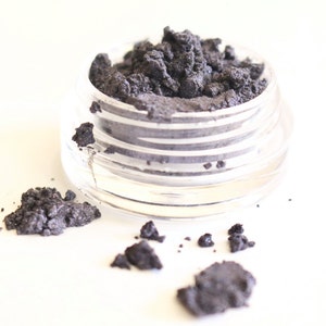 MIDNIGHT BLUE Mineral Eye Shadow: Natural Vegan Makeup Color, Small Size image 2