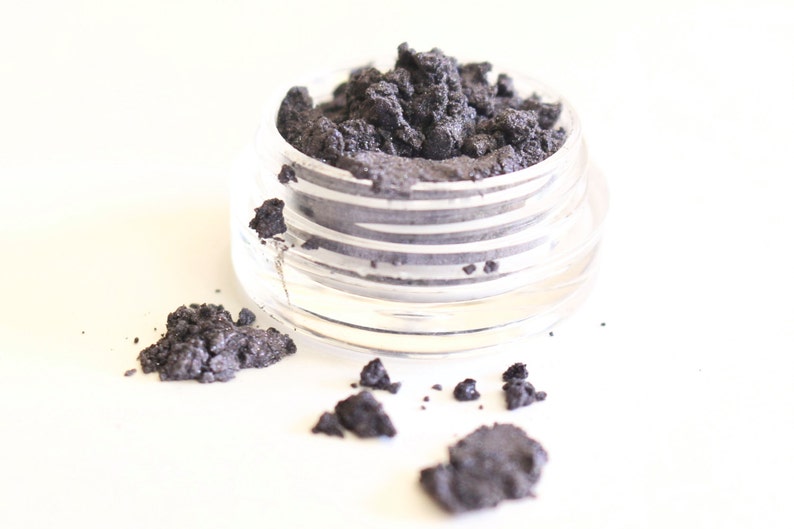 MIDNIGHT BLUE Mineral Eye Shadow: Natural Vegan Makeup Color, Small Size image 2