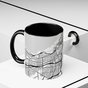 Mug, Cleveland Ariel Map Coffee Mug, Coffee Lover Home Decor, Unique Drinkware Gift, Kitchen Decor Accent, Tea Cup, Housewarming Present image 6