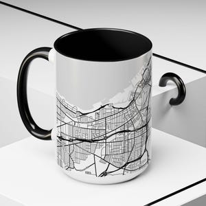 Mug, Cleveland Ariel Map Coffee Mug, Coffee Lover Home Decor, Unique Drinkware Gift, Kitchen Decor Accent, Tea Cup, Housewarming Present image 12