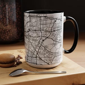Los Angeles Ariel View Coffee Mug, Coffee Lover Gift, Home Decor Mug, Birthday Gift, Unique Mug, Personalized Mug, Housewarming Gift, Cali image 11