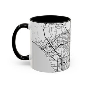 Los Angeles Ariel View Coffee Mug, Coffee Lover Gift, Home Decor Mug, Birthday Gift, Unique Mug, Personalized Mug, Housewarming Gift, Cali image 3