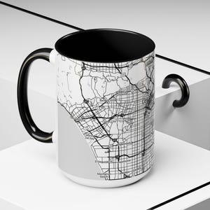 Los Angeles Ariel View Coffee Mug, Coffee Lover Gift, Home Decor Mug, Birthday Gift, Unique Mug, Personalized Mug, Housewarming Gift, Cali image 12