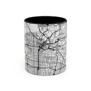 Los Angeles Ariel View Coffee Mug, Coffee Lover Gift, Home Decor Mug, Birthday Gift, Unique Mug, Personalized Mug, Housewarming Gift, Cali image 1