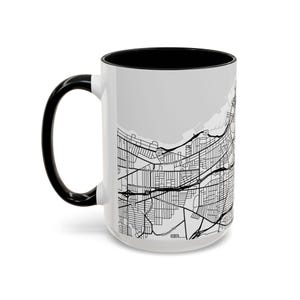 Mug, Cleveland Ariel Map Coffee Mug, Coffee Lover Home Decor, Unique Drinkware Gift, Kitchen Decor Accent, Tea Cup, Housewarming Present image 9