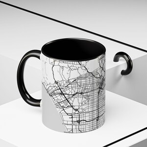 Los Angeles Ariel View Coffee Mug, Coffee Lover Gift, Home Decor Mug, Birthday Gift, Unique Mug, Personalized Mug, Housewarming Gift, Cali image 6