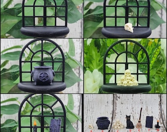 Back Mounted Magnetic Window Shelf Ledge, Gothic Jumping Spider, Enclosure, Reptile, Amphibian, 3D Printed, Terrarium Accessory
