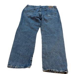 Vintage Wrangler Jeans Men's 38x29 Blue Light Wash Regular Fit Straight Leg Y2K image 2