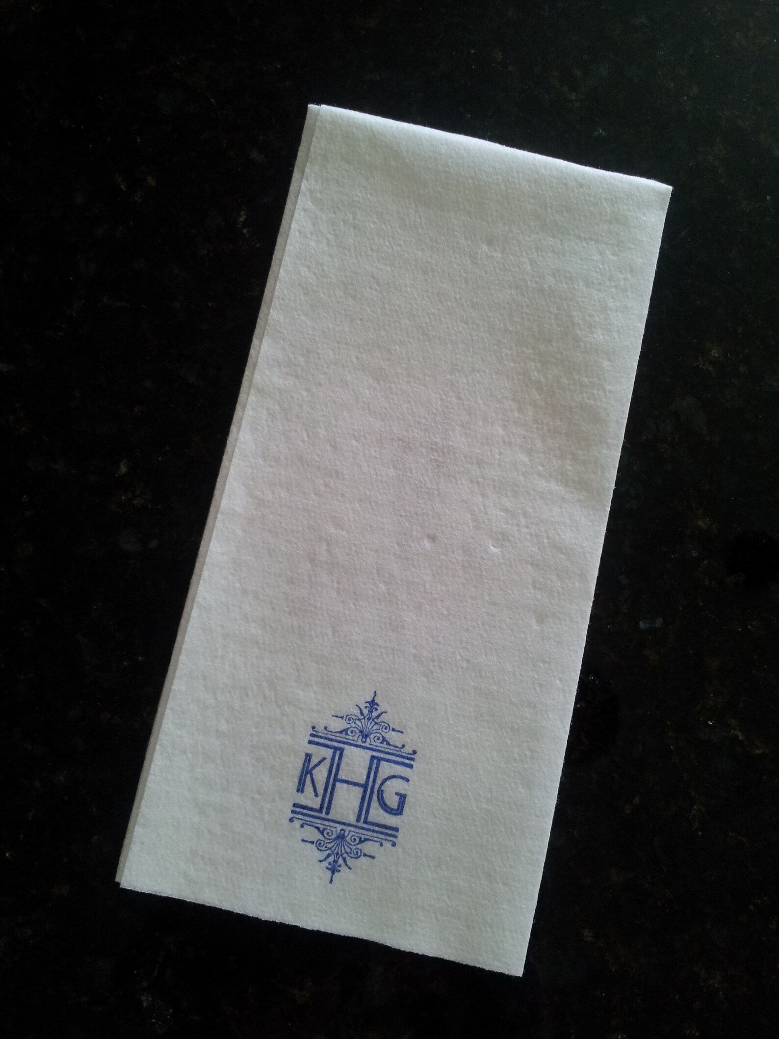 Monogrammed Personalized Paper Guest Towels Napkins Etsy