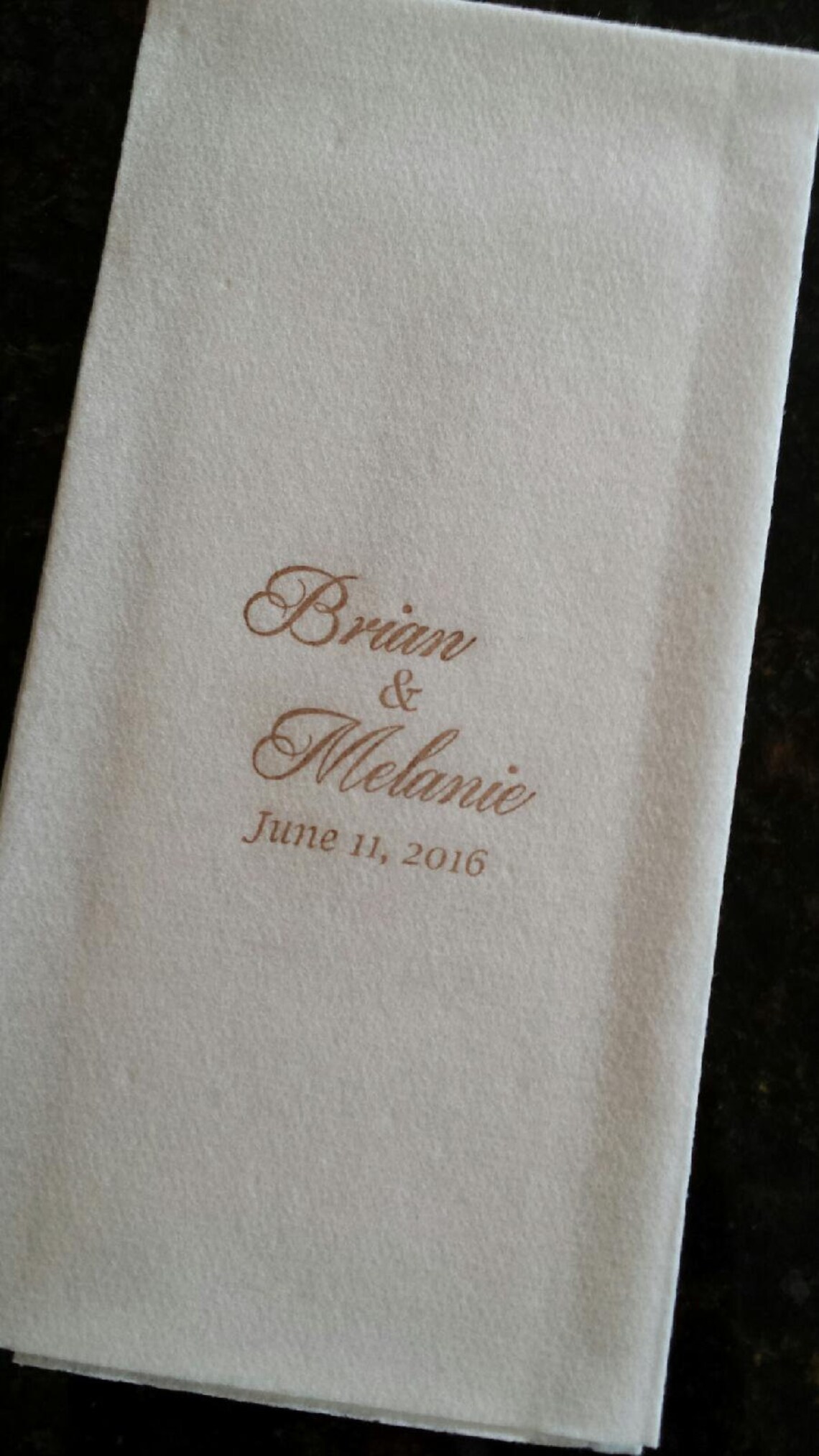 Monogrammed Personalized Paper Guest Towels Napkins Etsy