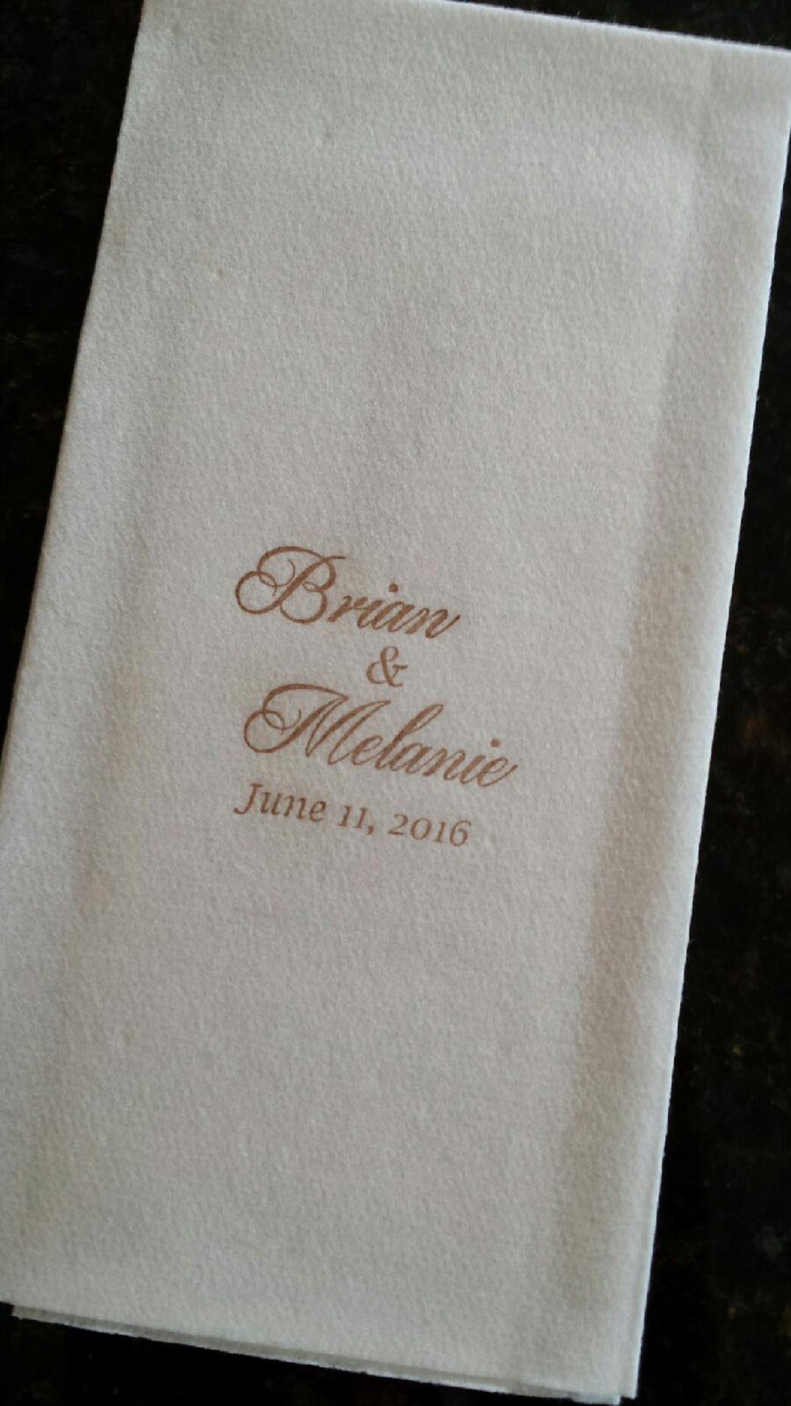 Monogrammed Personalized Paper Guest Towels Napkins Etsy