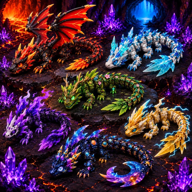 Crystal Dragon Stl