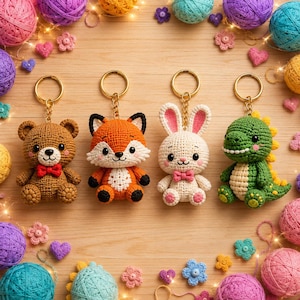 crochet animal keychain stl files