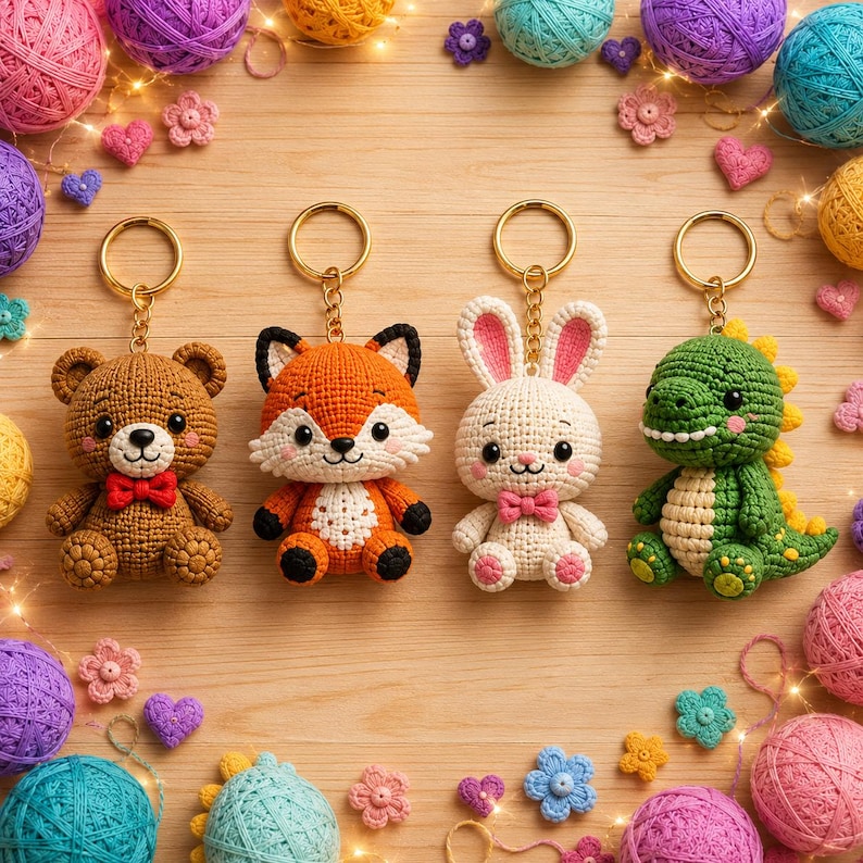 crochet animal keychain stl files