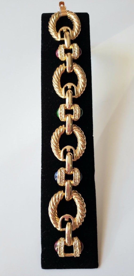 Joan Rivers bracelet Gold ton bracelet Link bracel