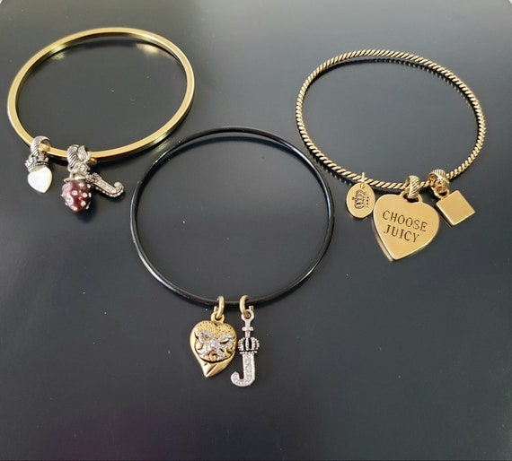Juicy Couture Charm Bracelet.juicy Bargle Bracelet.gold Ton Juicy Heart  Bracelet.juicy Jewelry Gift.choose One -  Canada